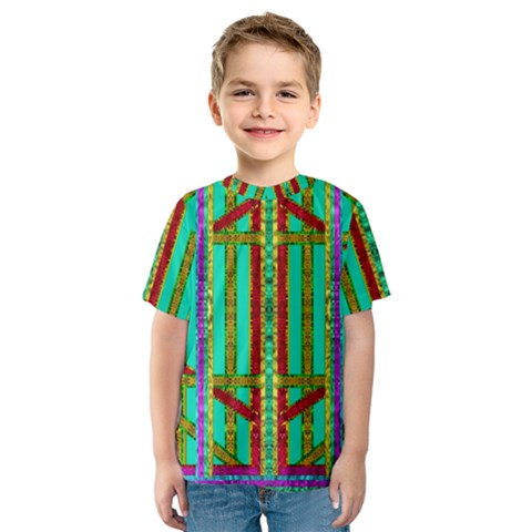 Gift Wrappers For Body And Soul In  A Rainbow Mind Kids  Sport Mesh Tee by pepitasart