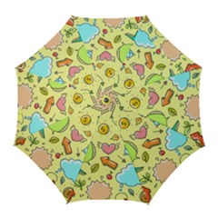 Cute Sketch Child Graphic Funny Golf Umbrellas by Celenk