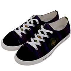 Fractal Blue Eye Fantasy 3d Women s Low Top Canvas Sneakers by Celenk