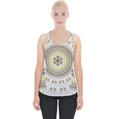 Mandala Fractal Decorative Piece Up Tank Top by Celenk