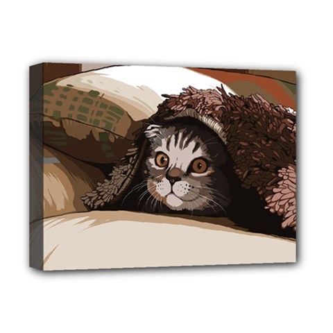 Cat Kitten Cute Pet Blanket Sweet Deluxe Canvas 16  X 12   by Celenk