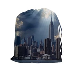 New York America New York Skyline Drawstring Pouches (xxl) by Celenk