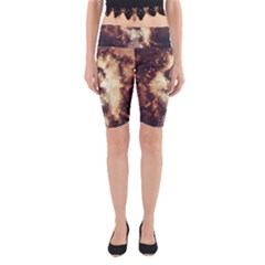 Science Fiction Teleportation Yoga Cropped Leggings by Celenk