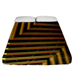 Modern Art Sculpture Architecture Fitted Sheet (king Size) by Celenk