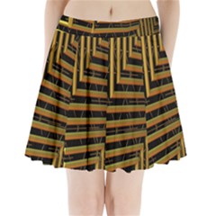 Modern Art Sculpture Architecture Pleated Mini Skirt by Celenk