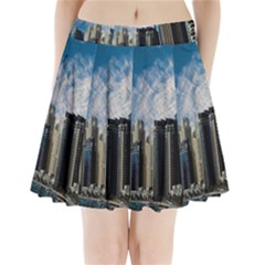 Skyscraper City Architecture Urban Pleated Mini Skirt by Celenk