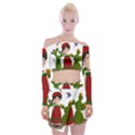 Frida Kahlo doll Off Shoulder Top with Mini Skirt Set View1