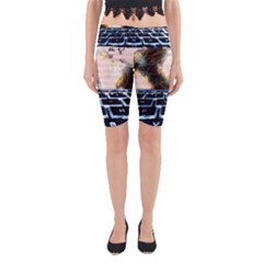 Ransomware Cyber Crime Security Yoga Cropped Leggings by Celenk