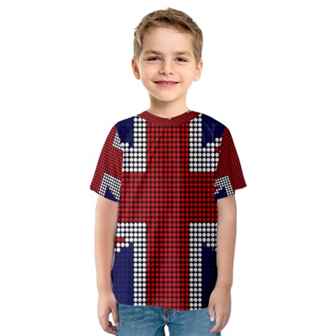 Union Jack Flag British Flag Kids  Sport Mesh Tee by Celenk