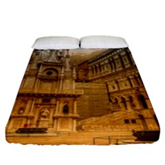 Palace Monument Architecture Fitted Sheet (queen Size) by Celenk