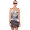 Mountain Sky Landscape Hill Rock One Soulder Bodycon Dress View1