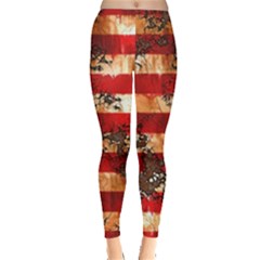 American Flag Usa Symbol National Leggings  by Celenk