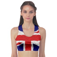 Union Jack Flag National Country Sports Bra by Celenk