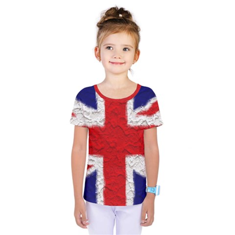 Union Jack Flag National Country Kids  One Piece Tee by Celenk