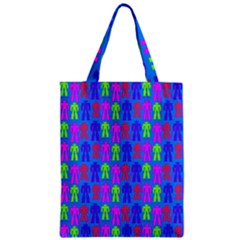 Neon Robot Zipper Classic Tote Bag by snowwhitegirl