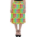 Colorful Robots Folding Skater Skirt View1