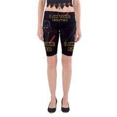 Darth Vader Cat Yoga Cropped Leggings by Valentinaart