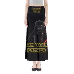 Darth Vader Cat Full Length Maxi Skirt by Valentinaart