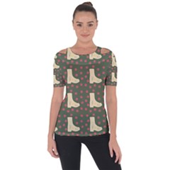 Green Boot Short Sleeve Top by snowwhitegirl