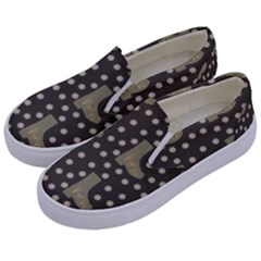 Charcoal Boots Kids  Canvas Slip Ons by snowwhitegirl