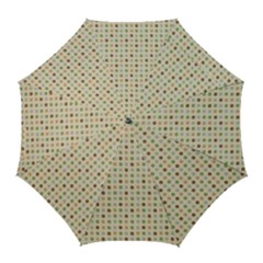 Green Brown Eggs Golf Umbrellas by snowwhitegirl