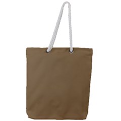 Brownish Full Print Rope Handle Tote (large) by snowwhitegirl