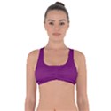 Magenta Ish Purple Got No Strings Sports Bra View1