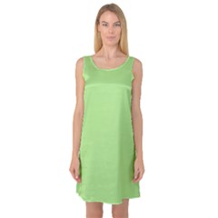 Meadow Green Sleeveless Satin Nightdress by snowwhitegirl