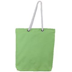 Meadow Green Full Print Rope Handle Tote (large) by snowwhitegirl