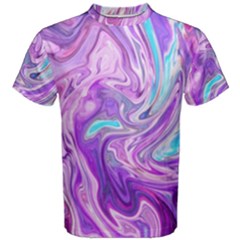 Abstract Art Texture Form Pattern Men s Cotton Tee by Nexatart