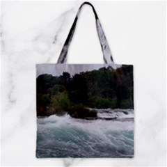 Sightseeing At Niagara Falls Zipper Grocery Tote Bag by canvasngiftshop