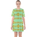 Sun Flowers For The Soul At Peace Sixties Short Sleeve Mini Dress View1