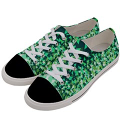 Green Disintegrate Women s Low Top Canvas Sneakers by jumpercat