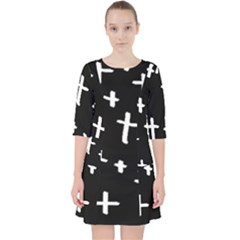 White Cross Pocket Dress by snowwhitegirl