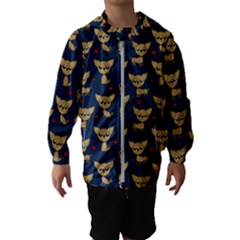 Chihuahua Pattern Hooded Wind Breaker (kids) by Valentinaart