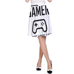 Gamer A-line Skirt by Valentinaart