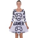 Gamer Quarter Sleeve Skater Dress View1