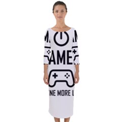 Gamer Quarter Sleeve Midi Bodycon Dress by Valentinaart