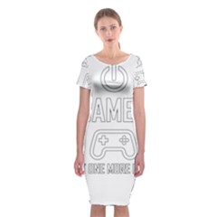 Gamer Classic Short Sleeve Midi Dress by Valentinaart