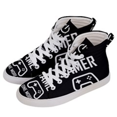 Gamer Men s Hi-top Skate Sneakers by Valentinaart