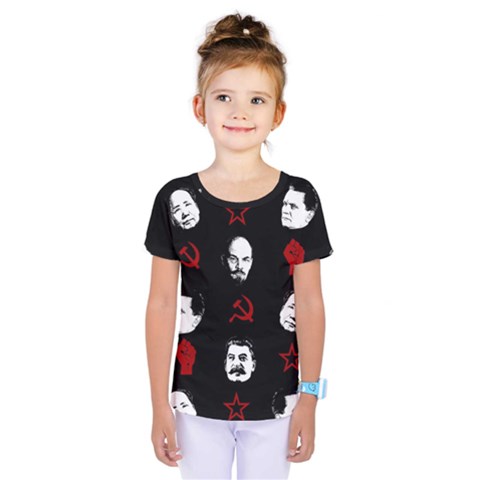 Communist Leaders Kids  One Piece Tee by Valentinaart