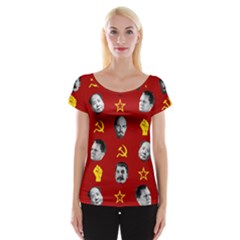 Communist Leaders Cap Sleeve Tops by Valentinaart