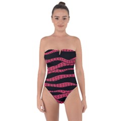 Blood Tentacles Tie Back One Piece Swimsuit by jumpercat