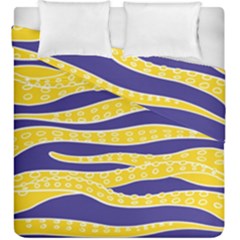 Yellow Tentacles Duvet Cover Double Side (king Size) by jumpercat