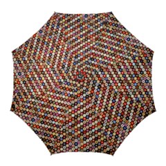 Mosaic Pattern Quilt Pattern Golf Umbrella by paulaoliveiradesign