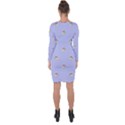 Monster Rats Hand Draw Illustration Pattern Asymmetric Cut-Out Shift Dress View2