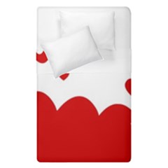 Heart Shape Background Love Duvet Cover Double Side (single Size) by Nexatart