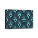 blue,teal,peacock pattern,art deco Mini Canvas 6  x 4  View1