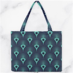 Blue,teal,peacock Pattern,art Deco Mini Tote Bag by NouveauDesign