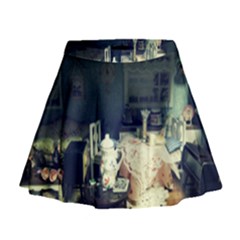 Abandonded Dollhouse Mini Flare Skirt by snowwhitegirl